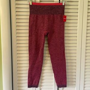 NWT Spanx Seamless Sculpt Legging Spacedye Coral Punch Size Medium